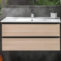 Тумба под раковину Boheme Armadi Art Capolda 100 849-100-LW подвесная Light Wood МДФ / ЛДСП