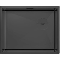 Кухонная мойка Paulmark Next-Skew 54 Uni PM885444-MBN Черная матовая нержавеющая сталь встраиваемый