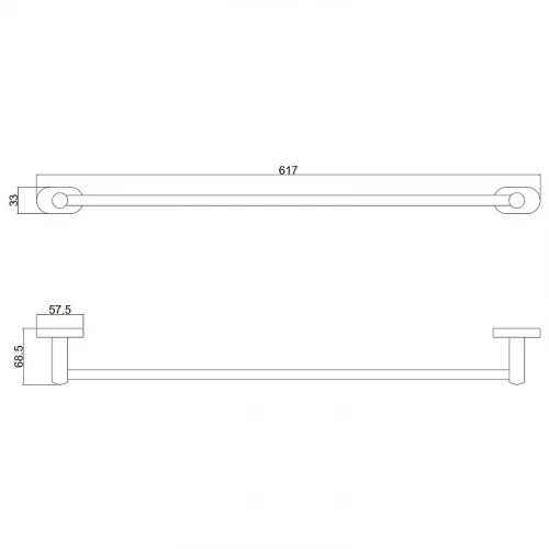 Полотенцедержатель Belz B901 B90101 Черный матовый