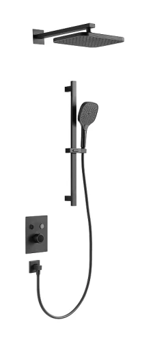 Душевая система Arrow AG3733SHMB-1 с термостатом цвет Черный матовый