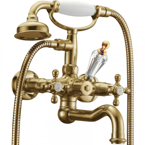 Смеситель для ванны Boheme Medici Presente 313-SW Бронза латунь на стену