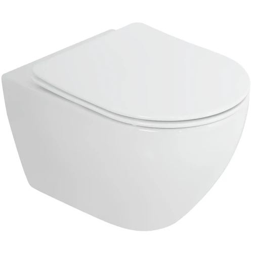 Комплект унитаза Cezares Stylus-Tor CZR-6601-TH-TOR/CZR-2316-SC с инсталляцией BelBagno BB026/BB081CR с сиденьем Микролифт и клавишей смыва Хром глянцевый фаянс подвесной