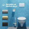 Комплект унитаза DIWO Анапа с сиденьем Микролифт с инсталляцией DIWO 4501 с клавишей смыва цвет Глянцевый белый