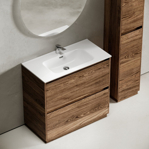 Тумба под раковину Sancos Libra Floor 90 LB90FECH Дуб чарльстон МДФ / ЛДСП