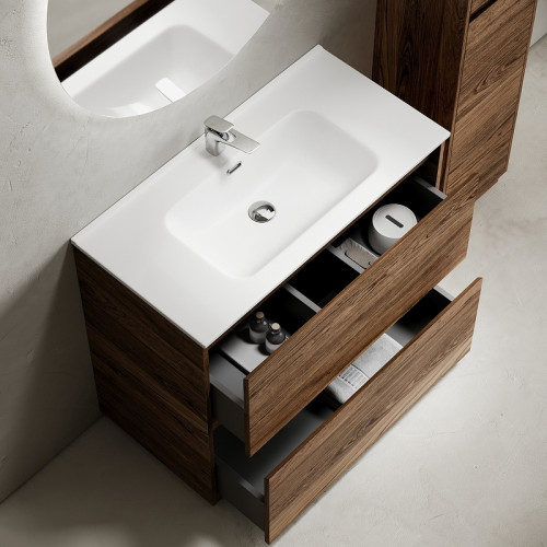 Тумба под раковину Sancos Libra Floor 90 LB90FECH Дуб чарльстон МДФ / ЛДСП