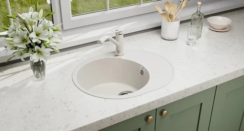 Кухонная мойка Ulgran Quartz Nora 585-08 Космос искусственный камень (литьевой мрамор) встраиваемый