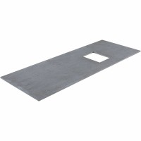 Столешница под раковину Allen Brau Infinity 120 R 1.21014.GR-S Графит структ искусственный камень (литьевой мрамор)