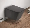Унитаз CeramaLux 5170MDH подвесной Серый матовый с сиденьем Микролифт фаянс подвесной