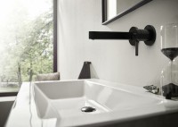 Смеситель для раковины Hansgrohe Finoris 76051670 Черный матовый латунь встраиваемый