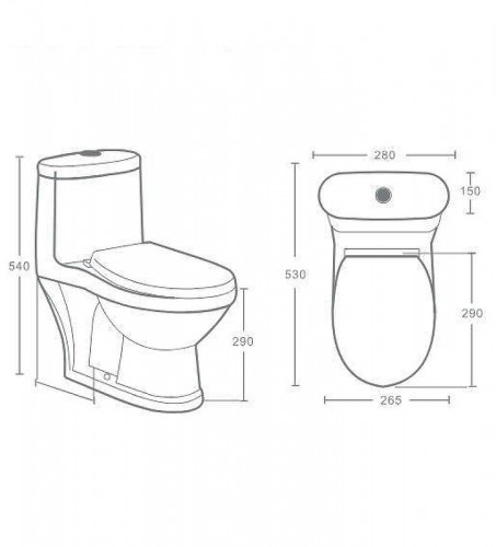 Унитаз моноблок Nofer Infantil 23154 детский цвет Белый с бачком и сиденьем Микролифт