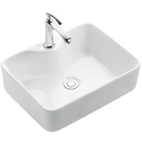 Раковина-чаша CeramaLux 48 7291 Белая фаянс накладная