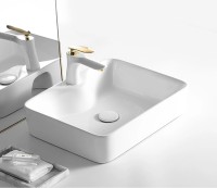Раковина-чаша CeramaLux 48 7291 Белая фаянс накладная