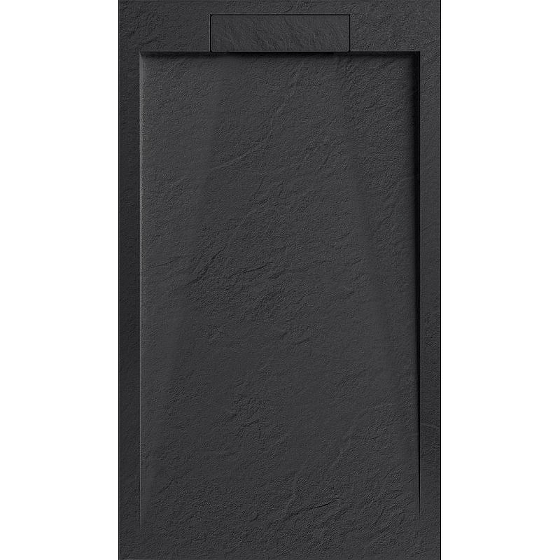 Душевой поддон из искусственного камня Esbano Luxe ESP-LX108B 100x80 ESPLX 108B Черный матовый
