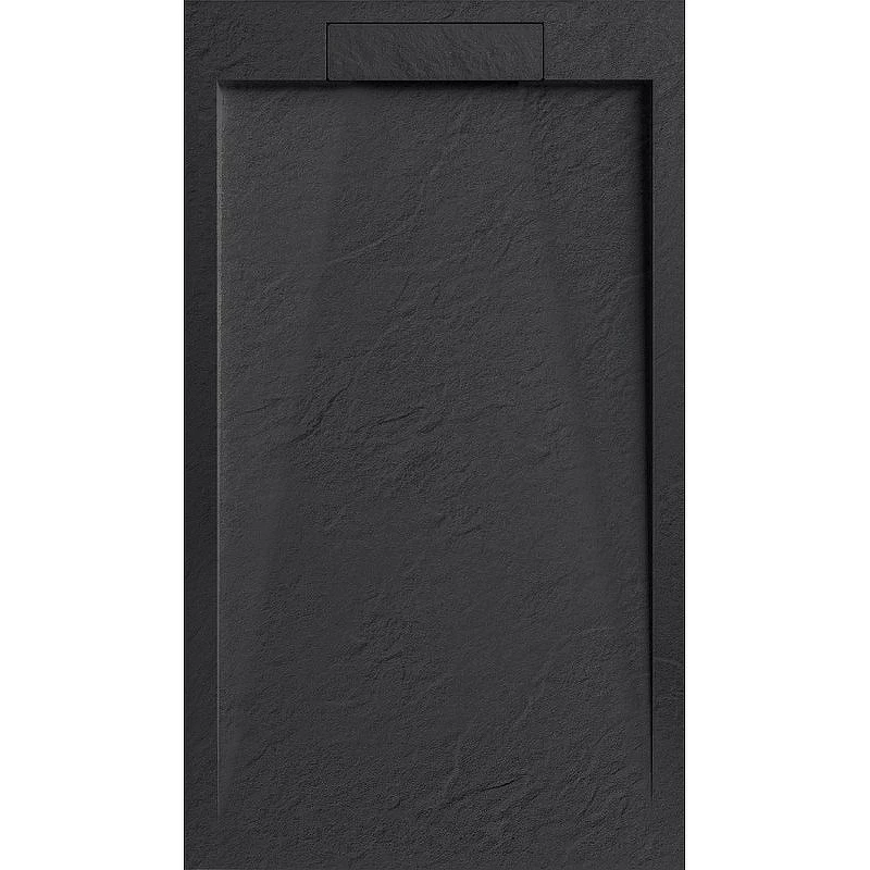 Душевой поддон из искусственного камня Esbano Luxe ESP-LX108B 100x80 ESPLX 108B Черный матовый