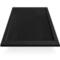 Душевой поддон из искусственного камня Esbano Luxe ESP-LX108B 100x80 ESPLX 108B Черный матовый