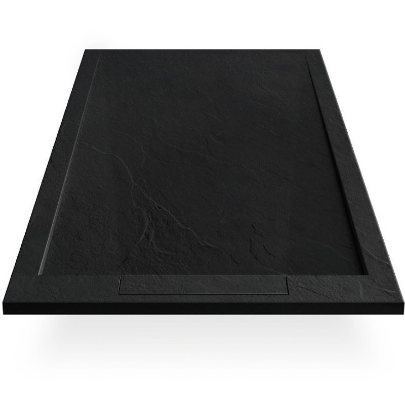 Душевой поддон из искусственного камня Esbano Luxe ESP-LX108B 100x80 ESPLX 108B Черный матовый