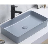 Раковина-чаша CeramaLux 60 78189MHL-4 Голубая фаянс накладная