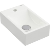 Раковина Berges Small 37 L 182009 Белая глянцевая фарфор подвесная, накладная