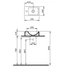 Раковина Berges Small 37 L 182009 Белая глянцевая фарфор подвесная, накладная