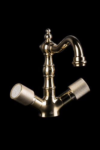 Смеситель для раковины Boheme Royal Cristal 292-Royal/CRST Золото латунь