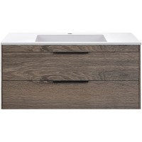 Тумба под раковину Vincea Chiara 2D 100 VMC-2C2100RO подвесная R.Oak МДФ / ЛДСП