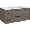 Тумба под раковину Vincea Chiara 2D 100 VMC-2C2100RO подвесная R.Oak МДФ / ЛДСП