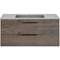 Тумба под раковину Vincea Chiara 2D 100 VMC-2C2100RO подвесная R.Oak МДФ / ЛДСП