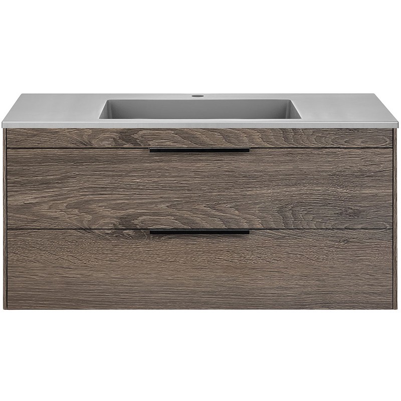Тумба под раковину Vincea Chiara 2D 100 VMC-2C2100RO подвесная R.Oak МДФ / ЛДСП