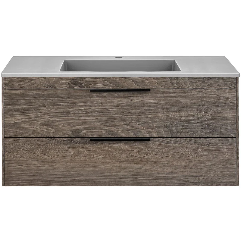 Тумба под раковину Vincea Chiara 2D 100 VMC-2C2100RO подвесная R.Oak МДФ / ЛДСП