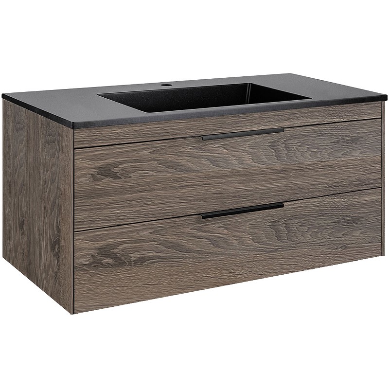 Тумба под раковину Vincea Chiara 2D 100 VMC-2C2100RO подвесная R.Oak МДФ / ЛДСП