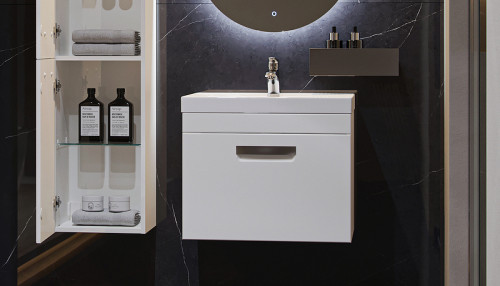 Тумба под раковину Velvex Estea 60 tp.EST.MOD.60.1Y подвесная Белая матовая