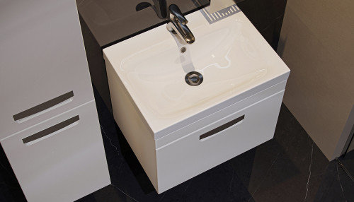 Тумба под раковину Velvex Estea 60 tp.EST.MOD.60.1Y подвесная Белая матовая