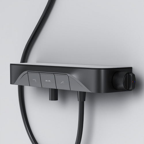 Смеситель для ванны AM.PM Func F8F10522 Черный матовый латунь на стену