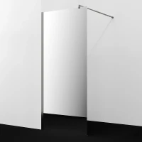 Душевая перегородка WasserKRAFT Rur 90 30W39GR-MR профиль Графит стекло зеркальное