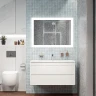 Тумба под раковину Art&Max Family 100 Family-1000-2C-SO-BL подвесная цвет Белый глянец