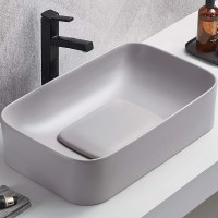 Раковина-чаша WeltWasser Elbach 78575-70 MT-GR 70 10000008704 Серая матовая фаянс накладная