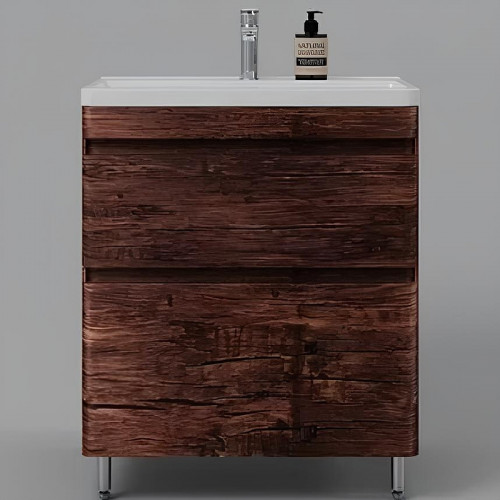 Тумба под раковину Style Line Атлантика 70 Люкс Plus СС-00002343 Старое дерево МДФ / ЛДСП