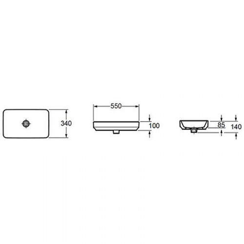 Раковина Jacob Delafon Vox 55 EVU002-00 Белая