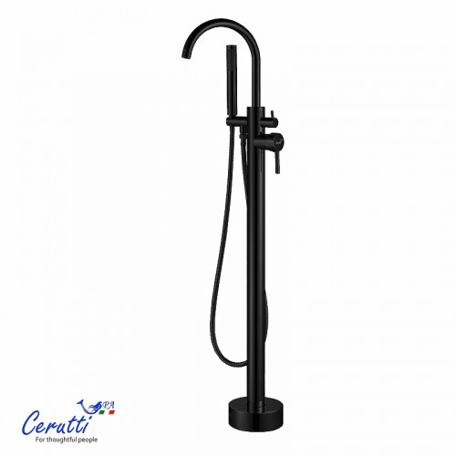 Смеситель для ванны Ceruttispa Тобия (Tobia) GG CT12114 12114 цвет Черный матовый