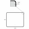 Зеркало Bond Loft 100x80 M35ZE-10080 с подсветкой Черное глянцевое с бесконтактным выключателем МДФ / ЛДСП, стекло