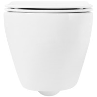 Комплект унитаза Cezares Stylus CZR-513-TH-R/CZR2316SC с инсталляцией BelBagno BB026/BB051CR с сиденьем Микролифт и клавишей смыва Хром фаянс подвесной