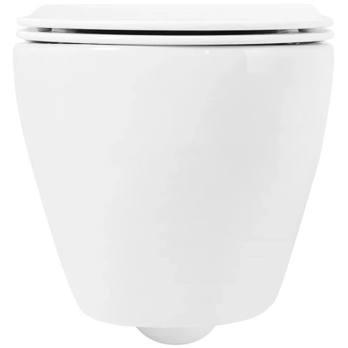 Комплект унитаза Cezares Stylus CZR-513-TH-R/CZR2316SC с инсталляцией BelBagno BB026/BB051CR с сиденьем Микролифт и клавишей смыва Хром фаянс подвесной