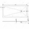 Душевой поддон из искусственного камня RGW Stone Tray ST-0177G 170x70 16152717-02 Графит