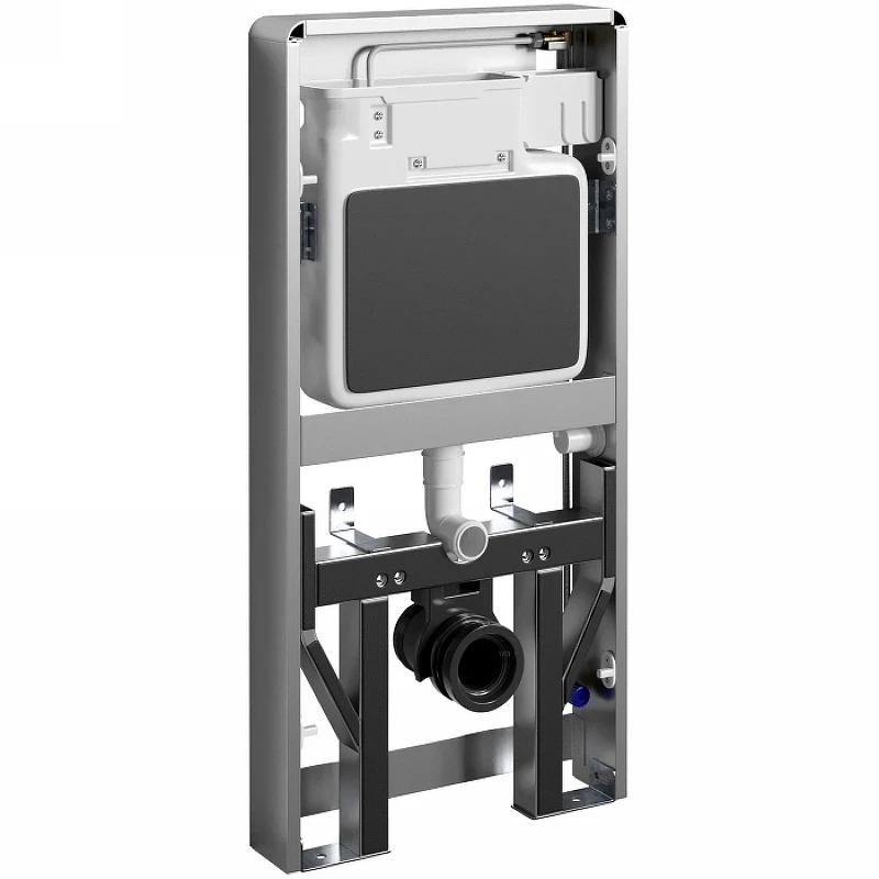 Инсталляция WasserKRAFT Naab 86TLT.040.SE.BL для унитаза Черная нержавеющая сталь, алюминий