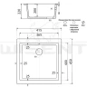 Кухонная мойка Wisent 41,5 MWC370-26/WGER013 цвет Антрацит