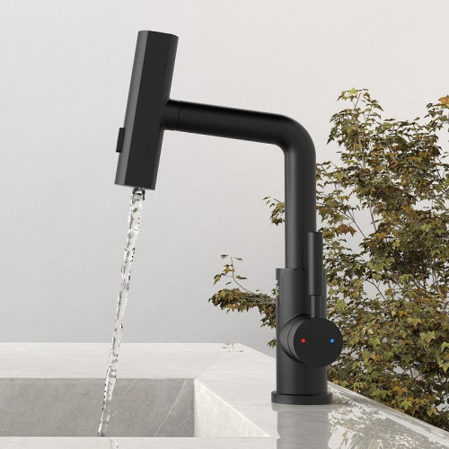 Смеситель для раковины Black&amp;White Sky Day SD3028B 3028B Черный матовый