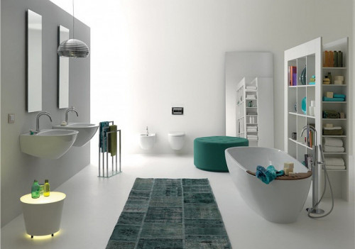 Биде Kerasan Aquatech 372401*1 подвесное Белое