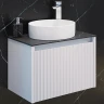 Тумба с раковиной Comforty Марсель 60 00-00012272 подвесная Белая матовая МДФ / ЛДСП
