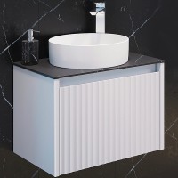 Тумба с раковиной Comforty Марсель 60 00-00012272 подвесная Белая матовая МДФ / ЛДСП