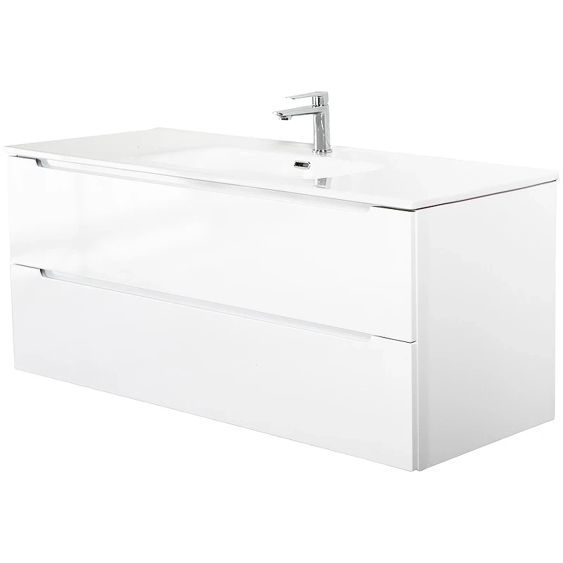 Тумба под раковину BelBagno Etna 120 ETNA-1200-2C-SO-BL-P подвесная Bianco Lucido МДФ / ЛДСП